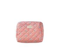 Borsa cosmetica floreale Borsa cosmetica da donna Borsa cosmetica decorativa Sacchetto portatile Borsa da toilette Astuccio per ragazze Astuccio per matite, F2, As picture