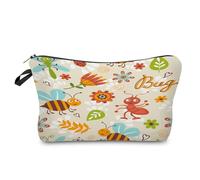 Borsa Cosmetica Formiche Rosse Pochette Mare,Pochette Trucchi,Astuccio Trucchi,Portatile Da Viaggio Pochette Beauty Case Da Viaggio,Travel Essentials,Coin Purse,Portamonete