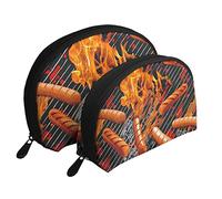 Borsa cosmetica Hot Dogs On The Grill, pochette da viaggio per donne e ragazze