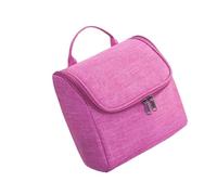 Borsa Cosmetica Impermeabile, Borsa Cosmetica Portatile in Tessuto Oxford per Riporre Cosmetici (Rosa rossa)