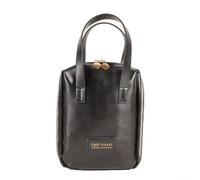Borsa cosmetica in pelle PU Shell organizzatore di trucco per viaggio | Custodia a guscio multi-scomparto con panno per organizzare articoli da toeletta e prodotti di bellezza essenziali