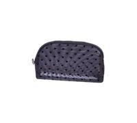 Borsa cosmetica in rete di nylon con cerniera a forma di cuore organizer per articoli da toeletta borse per il trucco multifunzionale da donna rossetto portachiavi portamon, Nero-n.2, Taglia unica