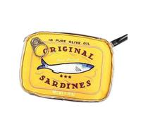 Borsa cosmetica in scatola stile sardine borsa da viaggio creativa borsa da bagno portatile moda cerniera multifunzione morbida per le vacanze del fine settimana, bianco, Taglia unica