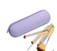 Borsa cosmetica in silicone, portatile, organizer da toeletta, 8,66 x 2,36 cm, multifunzione, per viaggi, stile, viola, Se référer au descriptif, riferimento alla descrizione