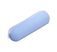 Borsa cosmetica in silicone, portatile, organizer da toeletta, 8,66 x 2,36 cm, multifunzione, per viaggi, stile, blu, Se référer au descriptif, riferimento alla descrizione