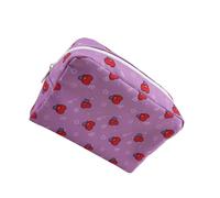 Borsa cosmetica in tela amichevole con chiusura a cerniera Organizzatori essenziali per bambini Borsa per il trucco per viaggi e uso quotidiano Organizzatore spazioso del prodotto del bambino, D