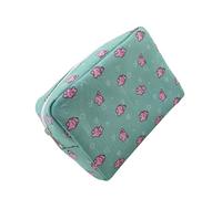 Borsa cosmetica in tela amichevole con chiusura a cerniera Organizzatori essenziali per bambini Borsa per il trucco per viaggi e uso quotidiano Organizzatore spazioso del prodotto del bambino, C