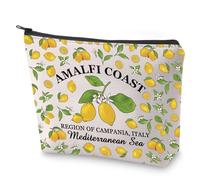 Borsa cosmetica Italia Limoni Regalo Sud Italia Costiera Amalfitana Viaggio Makeup Bag Romantico Viaggio Souvenir Regalo, Costiera Amalfitana