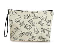 Borsa Cosmetica Linea Cat Pochette Mare,Pochette Trucchi,Astuccio Trucchi,Portatile Da Viaggio Pochette Beauty Case Da Viaggio,Travel Essentials,Coin Purse,Portamonete