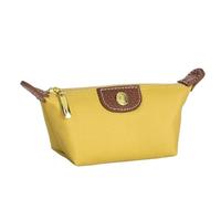 Borsa cosmetica multifunzionale Portamonete con cerniera da donna, porta carte d'identità compatto multi scomparto, cerniera multicolore, confezione da 2(Yellow-2pcs)