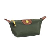 Borsa cosmetica multifunzionale Portamonete con cerniera da donna, porta carte d'identità compatto multi scomparto, cerniera multicolore, confezione da 2(Green-2pcs)
