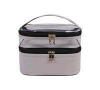Borsa Cosmetica Multifunzione Travel Clear Makeup Bag Fashion Leopard Banda cosmetica Borsa da toeletta Organizzatore Organizzatore Impermeabile Femminile Storage Make Up Cases Pochette Trucchi (Colo