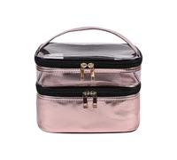 Borsa Cosmetica Multifunzione Travel Clear Makeup Bag Fashion Leopard Banda cosmetica Borsa da toeletta Organizzatore Organizzatore Impermeabile Femminile Storage Make Up Cases Pochette Trucchi (Colo