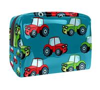 Borsa cosmetica per bambini che prende un treno sopra l'arcobaleno per le donne carino borsa alla moda borsa per il trucco impermeabile borsa da viaggio spaziosa borsa da toilette regalo per ragazze,