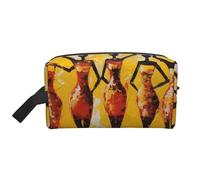 Borsa cosmetica per donna afroamericana, borsa per il trucco tradizionale per ragazze africane, borsa portatile per l'organizzazione del bagno, accessori da viaggio, regalo