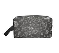 Borsa cosmetica per donna Geometria Scienza, Borsa per il trucco per studio calcolo matematica Borsa portatile per l'organizzazione del bagno Accessori da viaggio Regalo