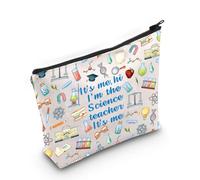 Borsa cosmetica per insegnanti di scienze, regalo per amanti della scienza, regalo per insegnanti di scienze, regalo di laurea, Borsa per insegnante di scienze