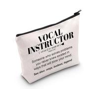 Borsa cosmetica per istruttore vocale apprezzamento musica regalo vocale allenatore vocale regalo lezioni vocali regalo insegnante vocale trucco sacchetto con cerniera, Istruttore vocale Regno Unito,
