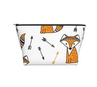 Borsa cosmetica portatile Borsa da toilette da viaggio da viaggio con freccia da caccia alla volpe carina per ragazze e donne