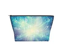 Borsa cosmetica portatile Formula matematica Fisica Borsa per trucco Borsa da toilette da viaggio per ragazze Donne