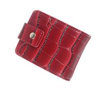 Borsa cosmetica portatile in miniatura in pelle PU portamonete auricolare organizer per gioielli e rossetto da donna, Rosso