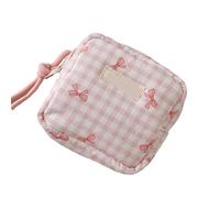 Borsa cosmetica portatile quadrata alla moda degli organizzatori di trucco con scomparti multipli per i sacchetti cosmetici essenziali di cura della pelle dei cosmetici, A, Taglia unica