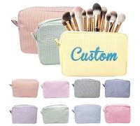 Borsa cosmetica ricamata personalizzata, Graziosa borsa per il trucco per donne e ragazze, trousse da viaggio per lei mamma, compleanno, fidanzata