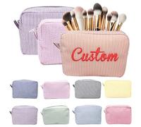 Borsa cosmetica ricamata personalizzata, Graziosa borsa per il trucco per donne e ragazze, trousse da viaggio per lei mamma, compleanno, fidanzata