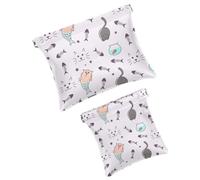 Borsa cosmetica tascabile, borsa da viaggio impermeabile con motivo geometrico caleidoscopio, mini trousse portatile per il trucco, senza cerniera, da donna, Multicolore 08, 7.1x5.8 inch/4.7x4.5 inch
