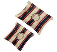 Borsa cosmetica tascabile con chiusura a pressione, con segni zodiacali, pianeti, simboli, impermeabile, da viaggio, per il trucco, portatile, senza cerniera, da donna, Multicolore 02, 7.1x5.8