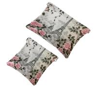 Borsa cosmetica tascabile con chiusura a pressione, con segni zodiacali, pianeti, simboli, impermeabile, da viaggio, per il trucco, portatile, senza cerniera, da donna, Multicolore 09, 7.1x5.8