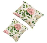 Borsa cosmetica tascabile con chiusura a pressione, con simboli nautici vintage, impermeabile, da viaggio, per il trucco, senza cerniera, da donna, Multicolore 07, 7.1x5.8 inch/4.7x4.5 inch