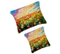 Borsa cosmetica tascabile con chiusura a pressione, divertente e carina, spaziale, pianeta, universo, impermeabile, da viaggio, per il trucco, portatile, senza cerniera, da donna, Multicolore 05,