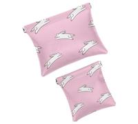 Borsa cosmetica tascabile con chiusura a pressione, divertente e carina, spaziale, pianeta, universo, impermeabile, da viaggio, per il trucco, portatile, senza cerniera, da donna, Multicolore 10,