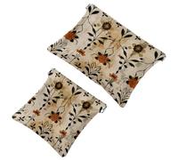 Borsa cosmetica tascabile con motivo retrò Yin Yang, impermeabile, senza cerniera, chiusura automatica, mini custodia portatile da viaggio per cuffie e gioielli, Multicolore 06, 7.1x5.8 inch/4.7x4.5