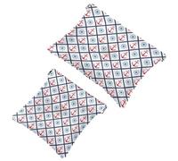 Borsa cosmetica tascabile, con parte superiore a pressione, colore bianco e nero, con sei lische di pesce, impermeabile, da viaggio, per il trucco, portatile, senza cerniera, per donne, Multicolore