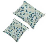 Borsa cosmetica tascabile, con teschio, cappello messicano, cactus del selvaggio West e cuore, impermeabile, da viaggio, mini trousse per il trucco portatile, senza cerniera, per donne, Multicolore