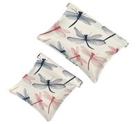 Borsa cosmetica tascabile, da schiacciare, con primo piano, impermeabile, da viaggio, per il trucco, portatile, senza cerniera, da donna, Multicolore 07, 7.1x5.8 inch/4.7x4.5 inch