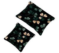 Borsa cosmetica tascabile da spremere, Line Art Rose Sfondo verde salvia impermeabile borsa per trucco da viaggio per borsa, mini astuccio portatile per trucco senza cerniera per le donne, Multicolore