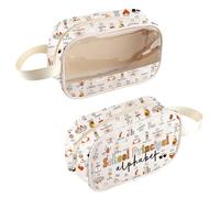 Borsa cosmetica trasparente con lettere dell'alfabeto, idea regalo per l'amministratore, Sch-principalbag