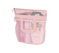 Borsa cosmetica trasparente di grande capacità per l'organizzazione del bagno, organizer per articoli da toeletta e accessori Borsa da viaggio da bagno con manici, A, Taglia unica
