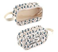 Borsa cosmetica trasparente ispirata al film, regalo per amanti del cinema, con scritta in inglese "I'm Tired of This Grandpa", Stanco della borsa