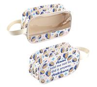 Borsa cosmetica trasparente ispirata al programma televisivo Misbehavin Tour, regalo sarcastico umoristico per gli amanti dei programmi TV, Borsa Told Me