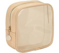 Borsa cosmetica trasparente Mini borsa per il trucco da donna piccola borsa cosmetica per borsa con cerniera carino sacchetti per trucco articoli da toeletta da viaggio essenziali borsa preppy borse