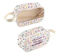 Borsa cosmetica trasparente per fisioterapista, regalo di ringraziamento, per terapia fisica, per pediatria, Borsa per fisioterapia