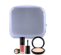 Borsa cosmetica trasparente - XL, borsa culturale trasparente | Cosmetici da viaggio impermeabili con cerniera sicura, borsa conforme alla, conservazione della polvere per prodotti per la cura del