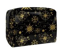 Borsa cosmetica vintage con monumenti antichi luoghi di interesse per le donne borsa carina alla moda borsa per il trucco impermeabile borsa da viaggio spaziosa borsa da toilette regalo per ragazze,