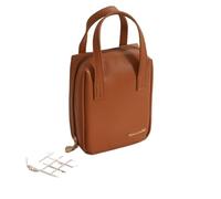 Borsa Cosmetici da Viaggio Portable Girl Makeup Bag Women Handbag Pouch Toiletry Bag Make Up Organizer Case Waterproof Wash Kit Travel Cosmetic Bag(Color:A-Brown)