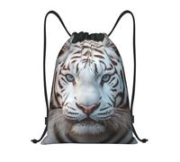 Borsa Coulisse, Cute Little Swan Sacca Sportivo Stampa Leggero Gym Sack per Donna Nuoto Festival 36X42cm