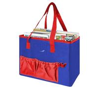 Borsa Craft Tote, borsa artigianale in nylon impermeabile - borsa portaoggetti per album di ritagli multifunzionale con finestra con etichetta trasparente per album di risorse